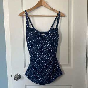 Merona Polka Dot Skirted Retro Swimsuit